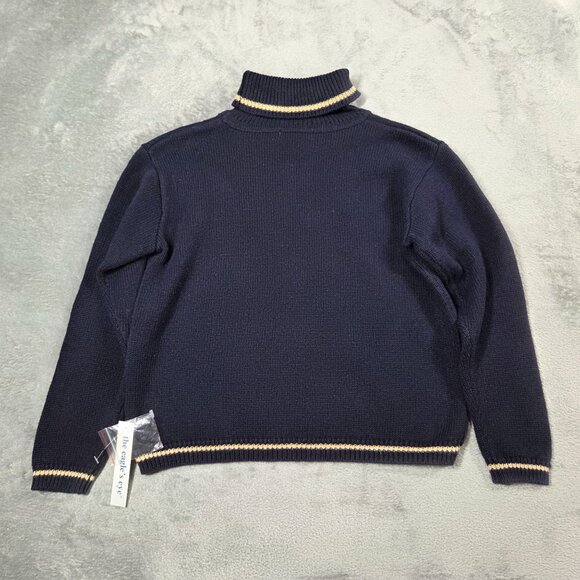 Eagles Eye Sweater Boys 6 Blue Mountain Skiing Embroidered Preppy Pullover NEW - Picture 4 of 6
